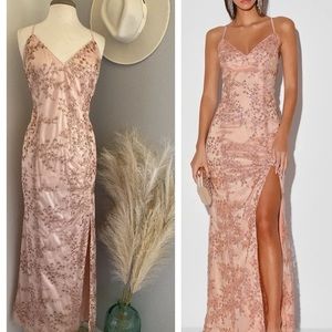 Blush Sequin Dress 